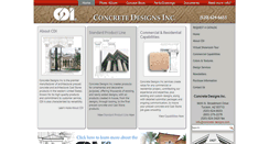 Desktop Screenshot of concrete-designs.com