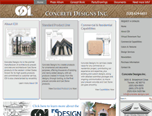 Tablet Screenshot of concrete-designs.com